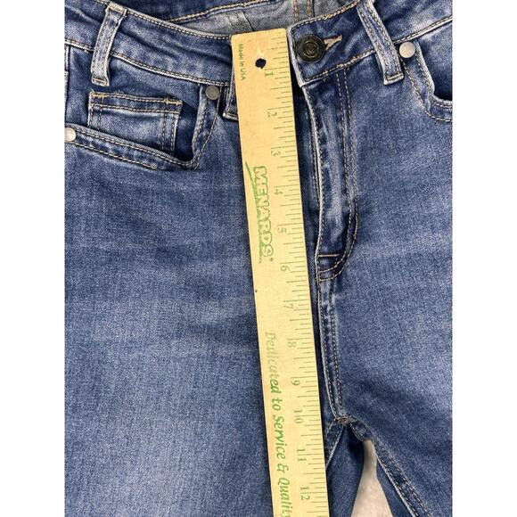 Rock and Roll Cowgirl High-Rise Trouser Jeans in Medium Wash Blue SZ W27/36L - Picture 5 of 9